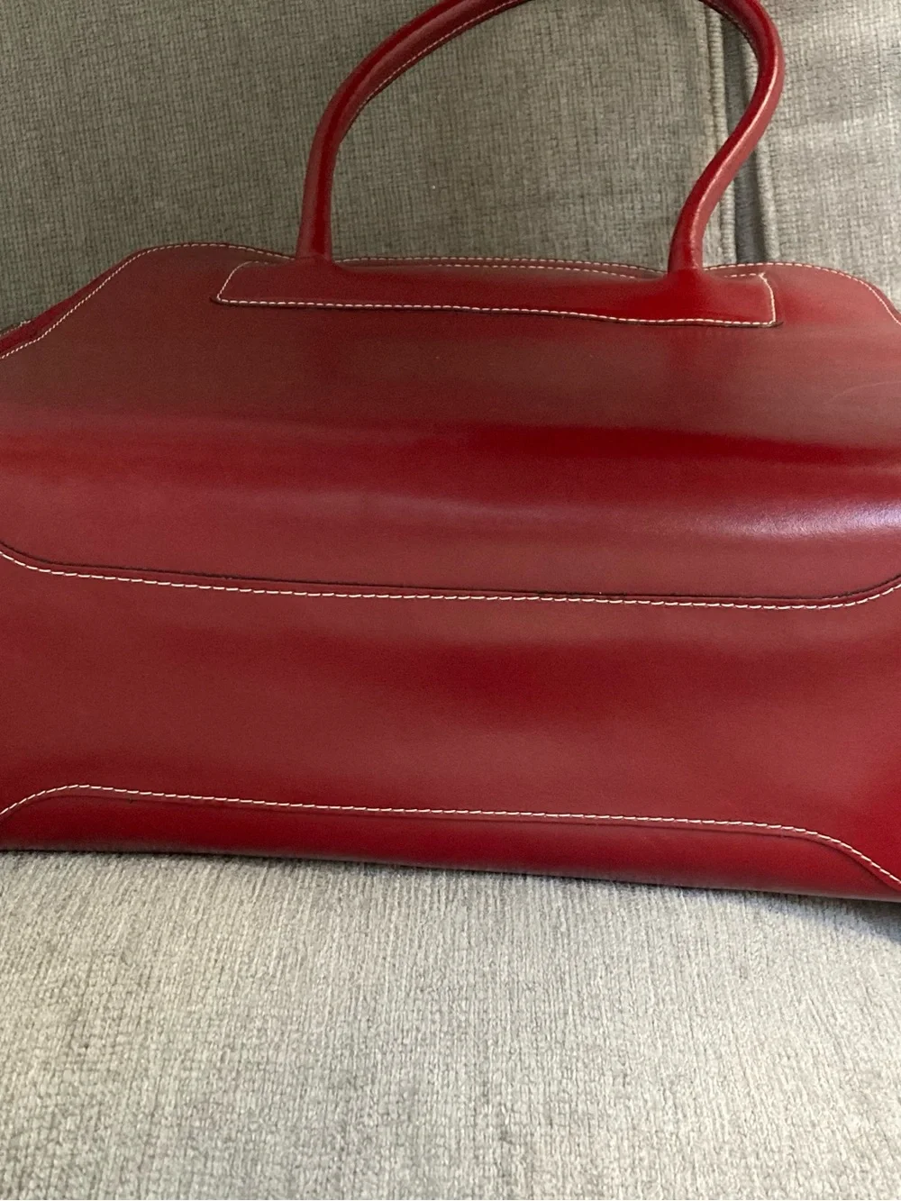 Women's McKlein Burgundy Leather Laptop Tote Bag - Structured Work Bag